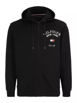 Толстовка на молнии Tommy Hilfiger Big & Tall, черный