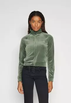 Толстовка на молнии TRACK TOP Juicy Couture, тимьян