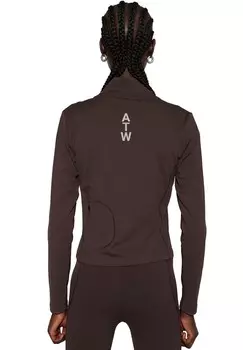 Толстовка на молнии TRAINING HALO, темно-коричневый