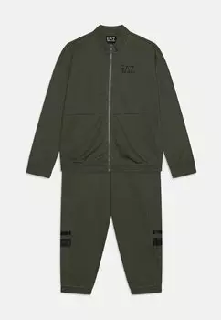 Толстовка на молнии Tuta Sportiva Unisex Set EA7 Emporio Armani, цвет beetle