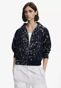 Толстовка на молнии TYLER MCGILLIVARY CROPPED Desigual, черный