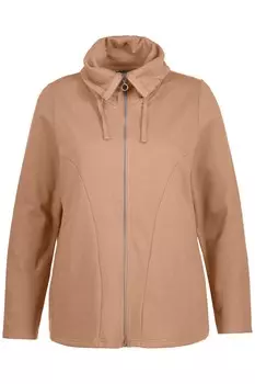 Толстовка на молнии Ulla Popken, светло-коричневый