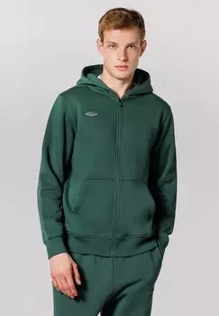 Толстовка на молнии Umbro, зеленая