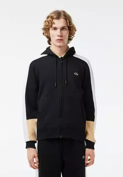 Толстовка на молнии Unisex Lacoste, цвет black flour croissant