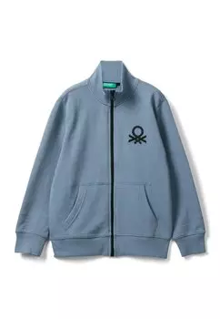 Толстовка на молнии United Colors of Benetton, серый