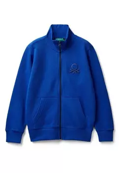 Толстовка на молнии United Colors of Benetton, синий