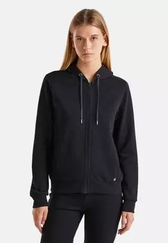 Толстовка на молнии United Colors of Benetton, черный
