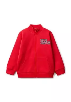 Толстовка на молнии United Colors of Benetton, красный
