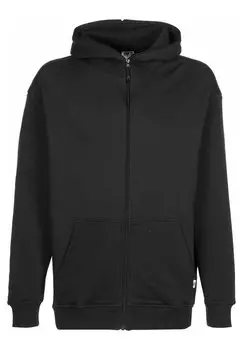 Толстовка на молнии Urban Classics ORGANIC FULL ZIP HOODIE, цвет Black
