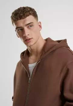 Толстовка на молнии Urban Classics, коричневый