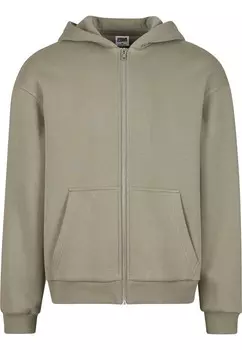 Толстовка на молнии Urban Classics, оливковый