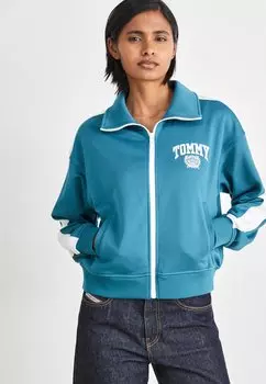 Толстовка на молнии VARSITY SPORT TRACK JACKET Tommy Jeans, бирюзовый