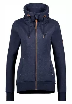 Толстовка на молнии VIVIAN alife & kickin, цвет Mottled Blue