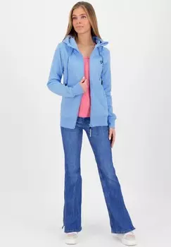 Толстовка на молнии YASMIN HOODED alife & kickin, цвет Mottled Light Blue