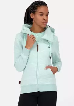 Толстовка на молнии Yasminak A Hooded alife & kickin, цвет ice mint melange