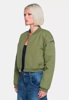 Толстовка на молнии YOKON CROP OW Collection, зеленый