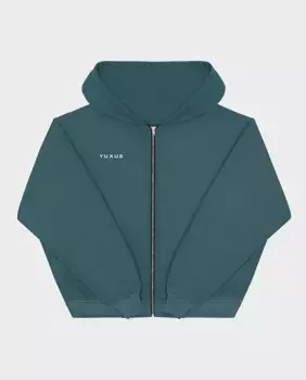 Толстовка на молнии YUXUS, зеленый