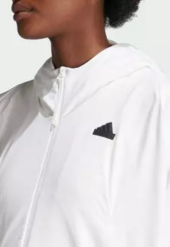 Толстовка на молнии Z N E Full-Zip adidas Sportswear, белая