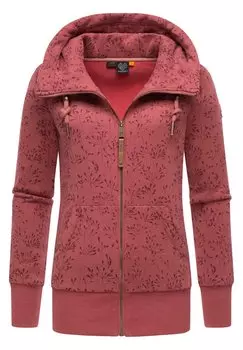 Толстовка на молнии ZIP FLOWERS Ragwear, малиновый