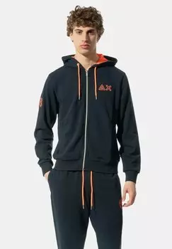 Толстовка на молнии ZIP FLUO Sun68, синий