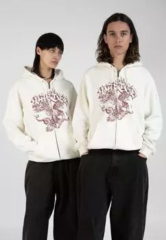 Толстовка на молнии ZIP HOODIE UNISEX Wasted Paris, кремовый
