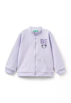 Толстовка на молнии ZIP IN United Colors of Benetton, сирень