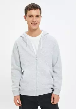 Толстовка на молнии ZIPPER POCKET DETAIL Koton, серый