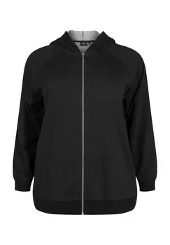 Толстовка на молнии Zizzi, черный