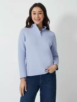 Толстовка на пол- пуговицы Crew Clothing, цвет Bright Blue