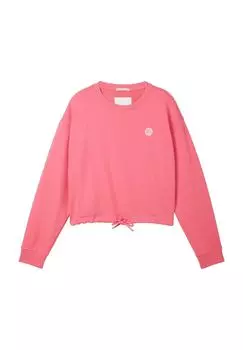 Толстовка, на шнурке, на манжетах в рубчик, детская TOM TAILOR, цвет Dull Pink