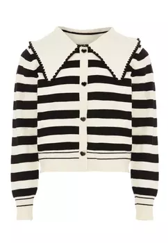 Толстовка NAEMI Cardigan, белый черный