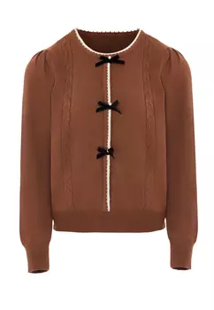 Толстовка NAEMI Cardigan, кофе