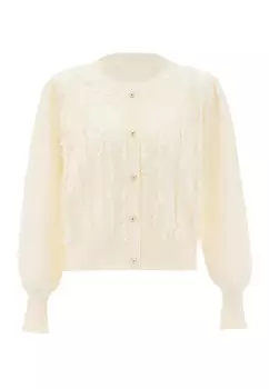 Толстовка NAEMI Strickjacke, белый