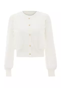 Толстовка NAEMI Strickjacke, белый