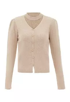 Толстовка NAEMI Strickjacke, бежевый