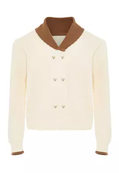 Толстовка NAEMI Strickjacke, бежевый