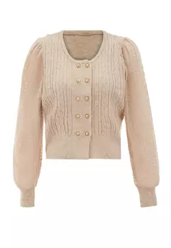 Толстовка NAEMI Strickjacke, бежевый