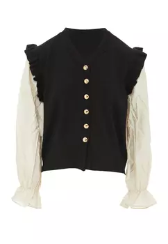 Толстовка NAEMI Strickjacke, черный