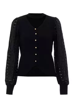 Толстовка NAEMI Strickjacke, черный