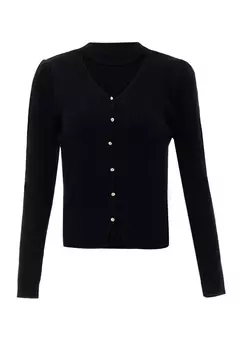 Толстовка NAEMI Strickjacke, черный