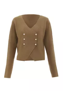 Толстовка NAEMI Strickjacke, кофе