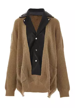 Толстовка NAEMI Strickjacke, серо-коричневый