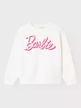 Толстовка Name It "NKFDALMA BARBIE SWEAT BRU", белый