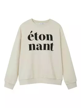 Толстовка name it NKFORIANA LS RLX SWE BRU BF, цвет birch