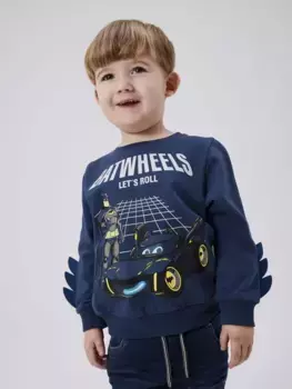 Толстовка Name It "NMMJUICE BATWHEELS SWEAT BRU NOOS WAB", цвет Dark Denim
