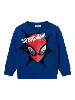 Толстовка Name It "NMMSVENDE SPIDERMAN SWEAT BRU MAR", синий