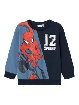 Толстовка NAME IT Spider-Man, цвет Navy/Light blue