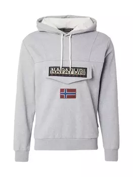 Толстовка NAPAPIJRI BURGEE WINT 3, цвет mottled grey