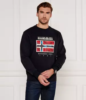 Толстовка Napapijri Relaxed fit, черный