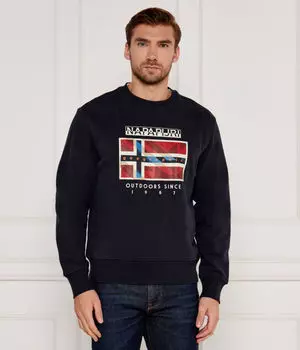 Толстовка Napapijri Relaxed Fit, синий